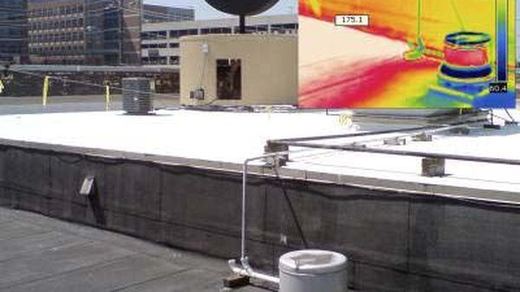 Roof Leak Detection utilizing infrared thermography moisture scanning in Westfield MA